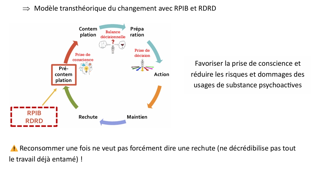 <p>Modèle transthéorique du changement avec RPIB et RDRD</p>