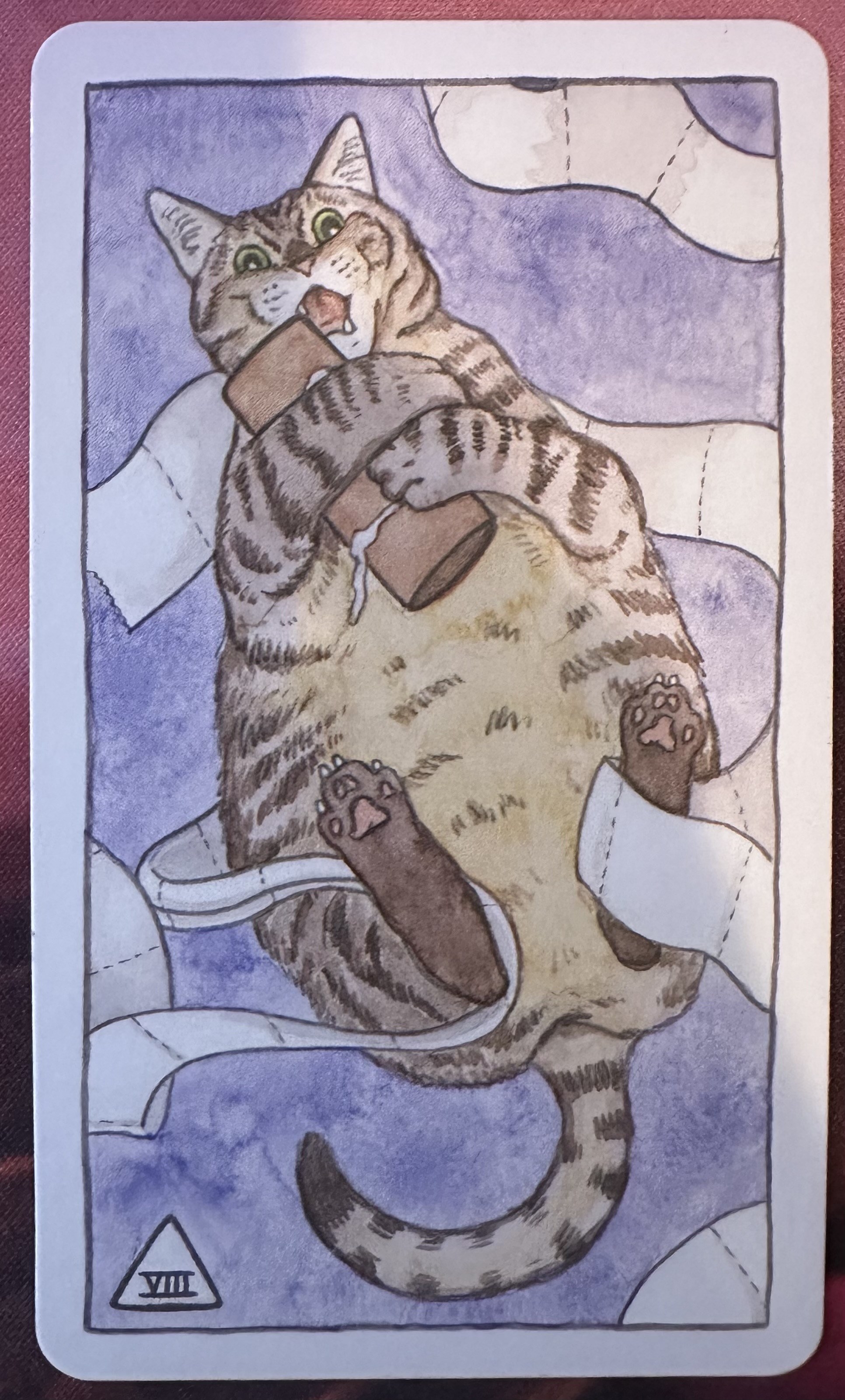 <p>Eight of Swords (VIII) Upright</p>