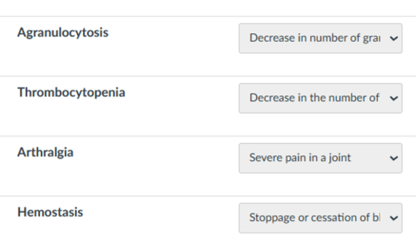 <p>arthralgia</p>