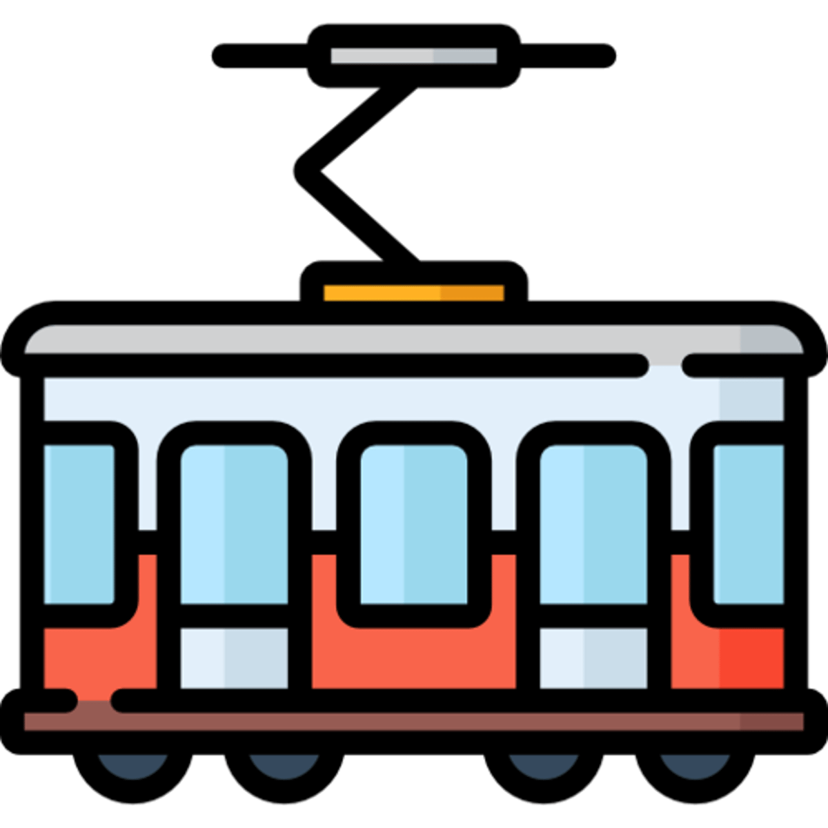 <p>die Straßenbahn, -en (formal)</p><p>die Tram, -s (informal)</p><p>(Fahren wir mit der Straßenbahn oder der U-Bahn?)</p><p>(Shall we take the tram or the subway?)</p>