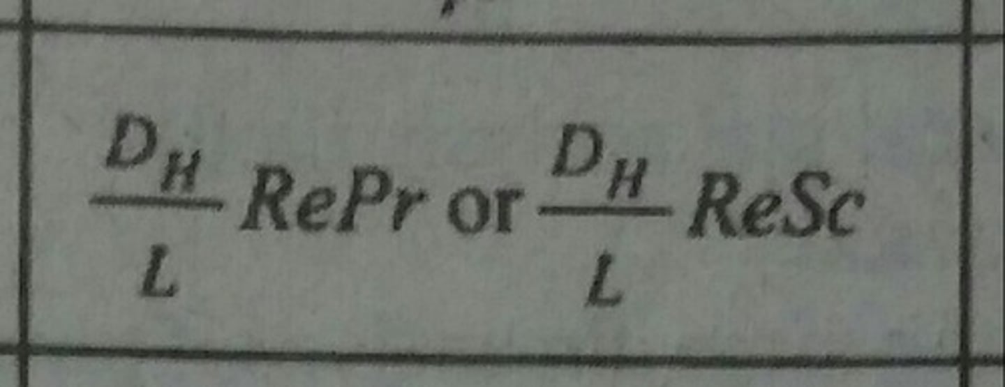 <p>Determines the thermal or concentration development at entrance lengths or ducts.</p>