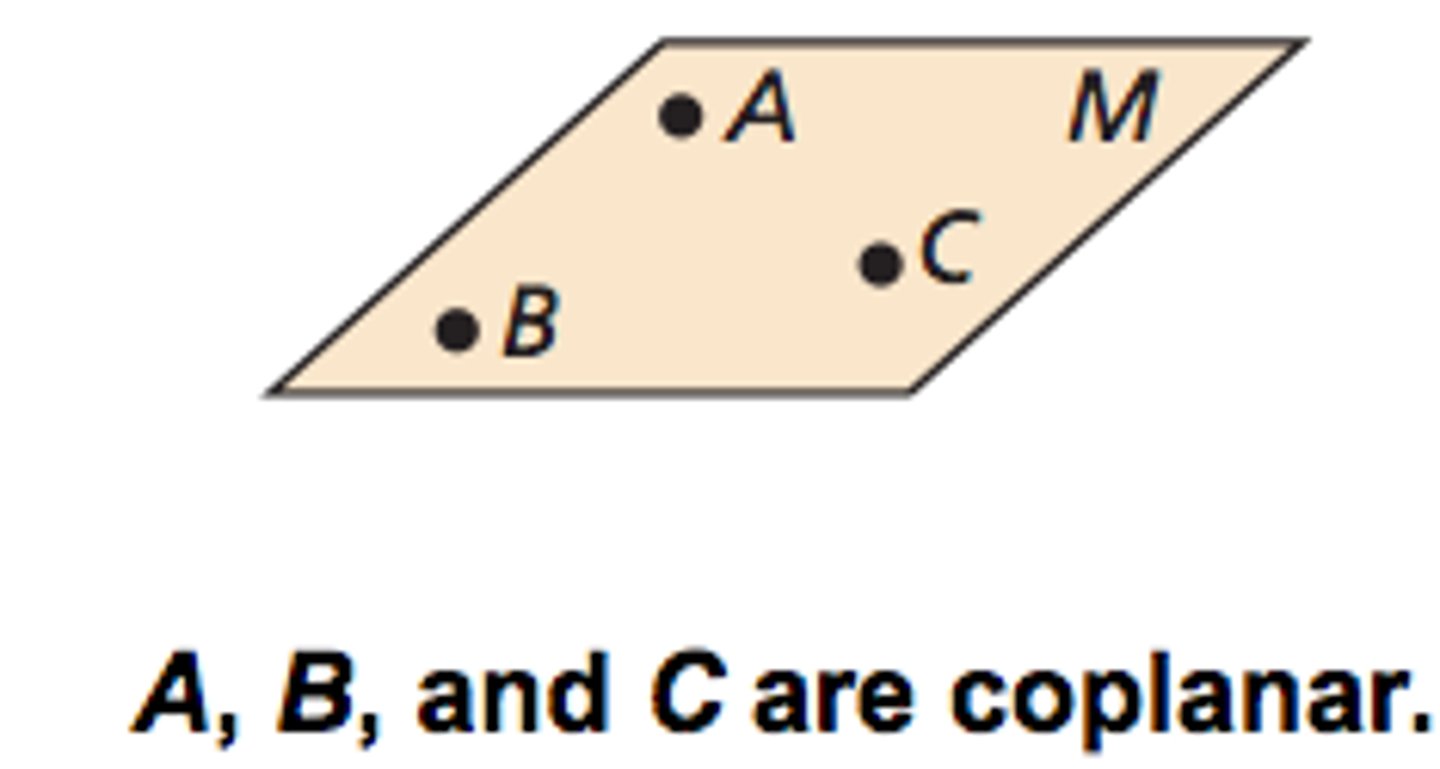 <p>points, lines, segments, and/or rays that lie in the same plane</p>