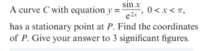 <p>Finding stationary points using the quotient rule</p>