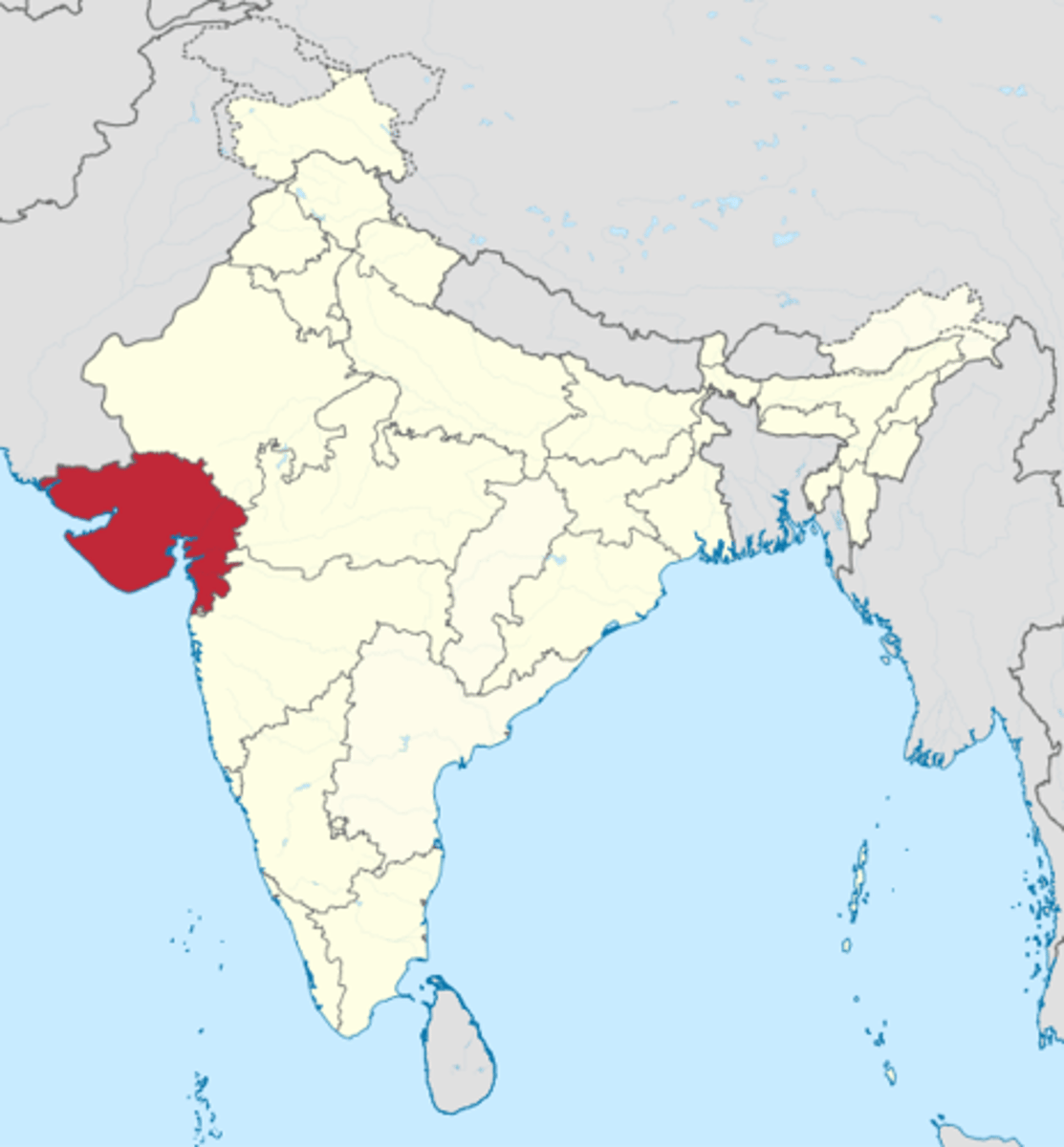 <p>Region of western India famous for trade and manufacturing of textiles. Played a major role in Indian Ocean Trade from 1200-1450.</p>