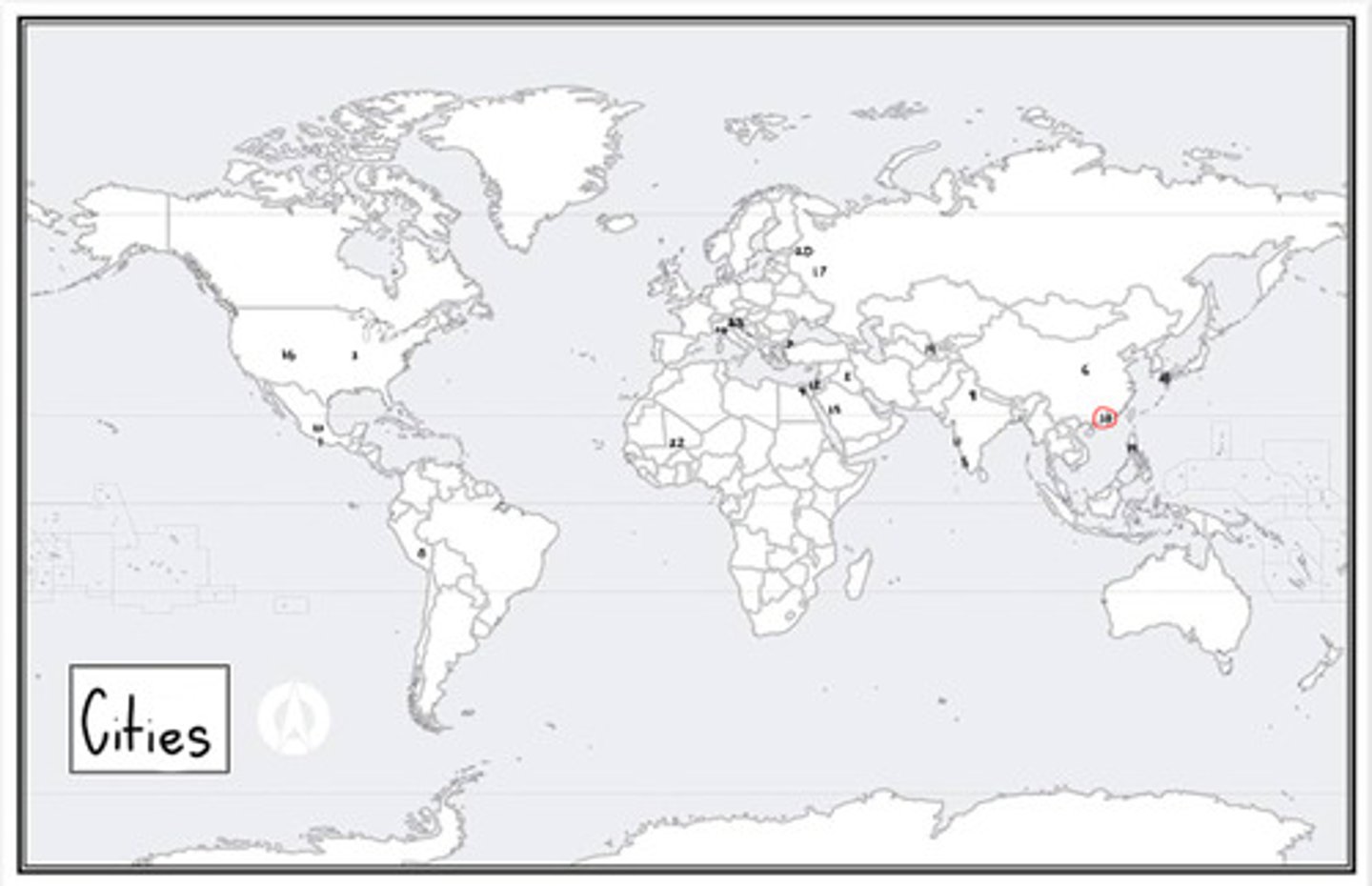 <p>What is #13? (cities)</p>