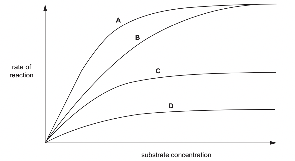 Which shows the ROR with a fixed quantity of competitive inhibitor