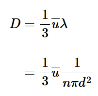 <p>expression for D by studying j </p>