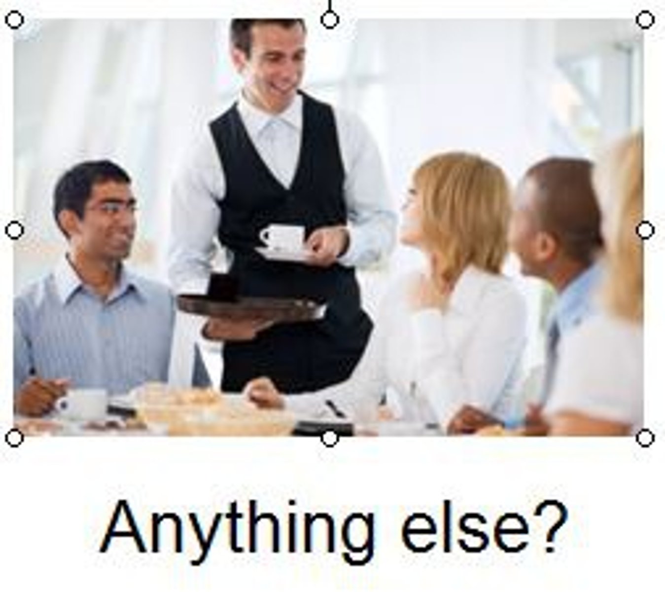 <p>something, anything</p>