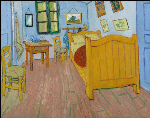 <p><span><strong>Van Gogh<em>, </em></strong><em>Bedroom at Arles</em><strong>, 1890</strong></span></p>