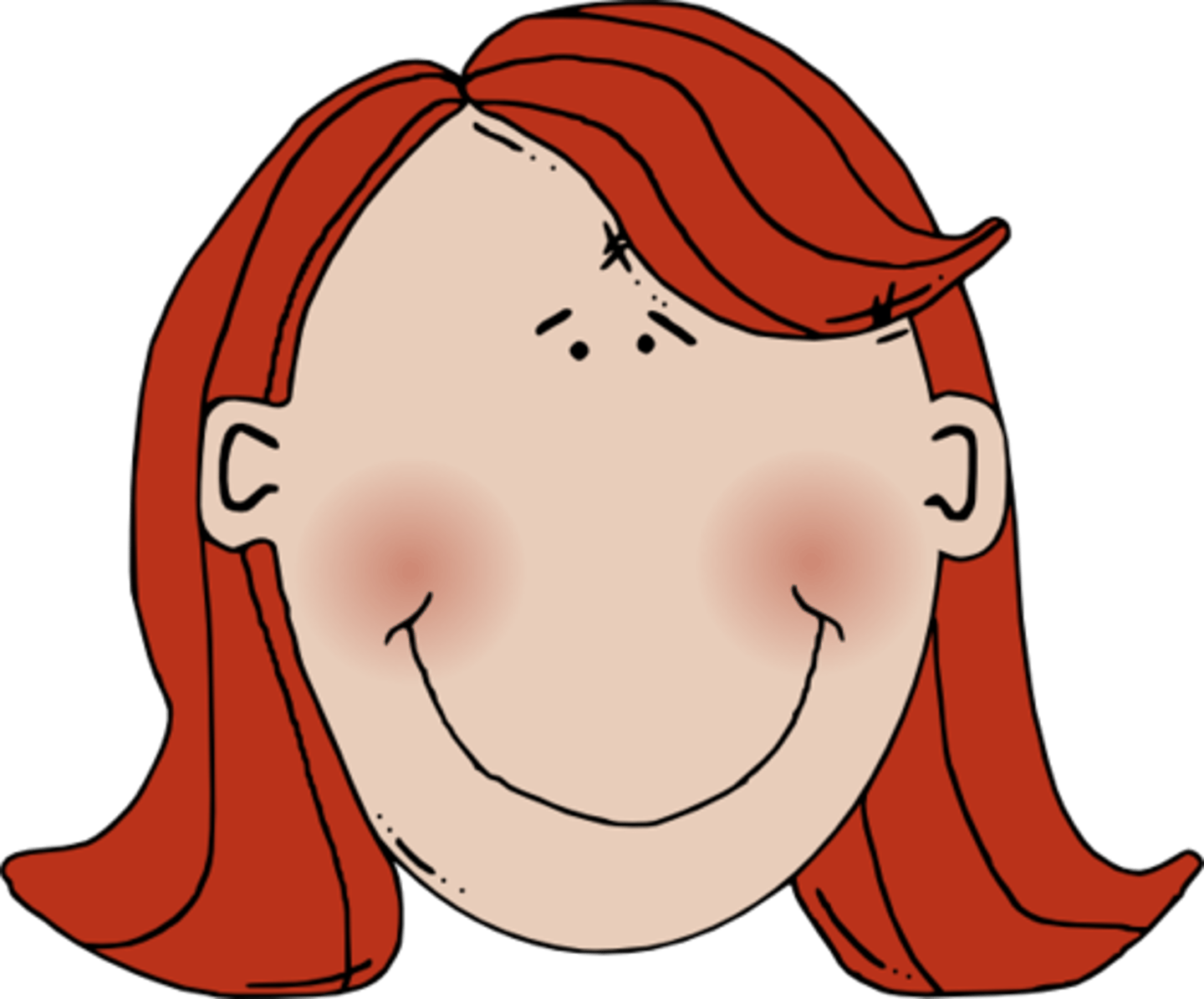 <p>red hair</p>