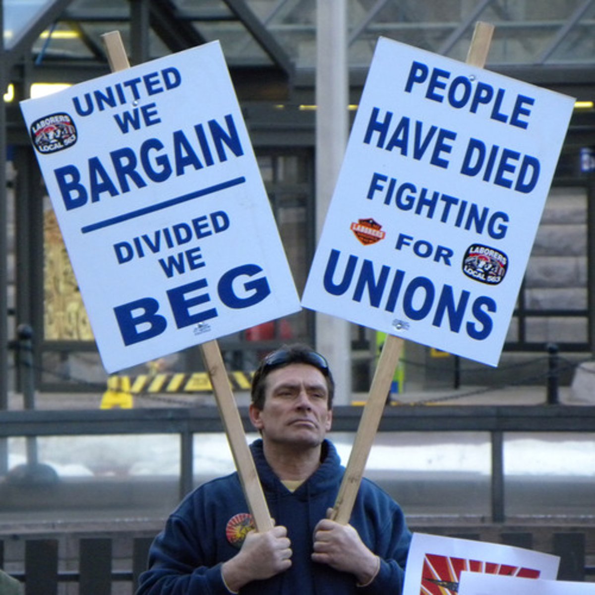 <p>An organization of workers that tries to improve working conditions, wages, and benefits for its members</p>