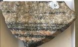<p>Metamorphic, biotite feldspar staurolite are visible,</p><p>gnessic texture</p>
