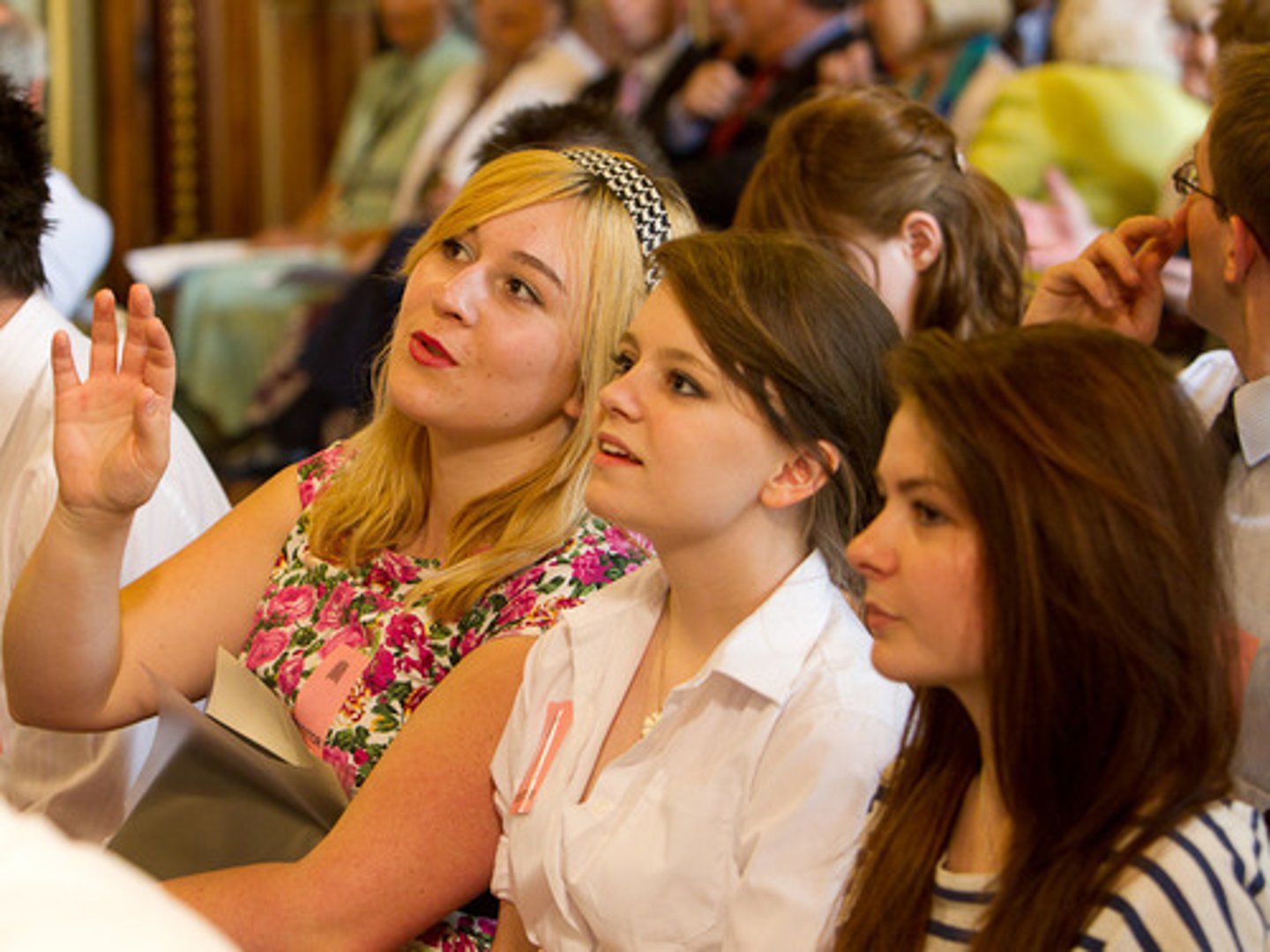 <p>the young people</p>