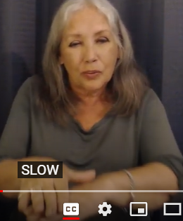 move the dom hand across the ndom arm in a slow motion 