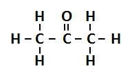 <p>C double bonded to O and also 2 single bonds to 2 C’s</p>