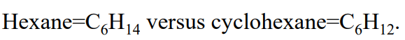 <p>cycloalkanes have </p>