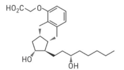 <p>This structure belongs to what prostacyclin analogue?</p><p>a. Epoprostenol</p><p>b. Selexipag</p><p>c. Treprostinil</p><p>d. Iloprost</p>