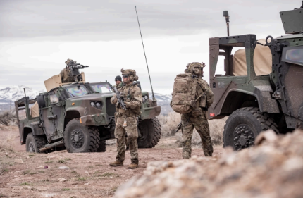 <p>Joint Light Tactical Vehicle (JLTV) used by Marine Corps infantry</p>