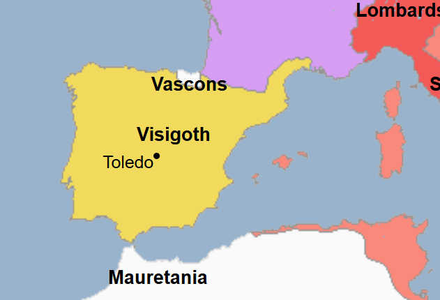 <ul><li><p>25th King of the Visigoths</p></li><li><p>During his reign, the Visigoths took back their lands in southern Spain from the Byzantine Empire </p></li></ul><p></p>