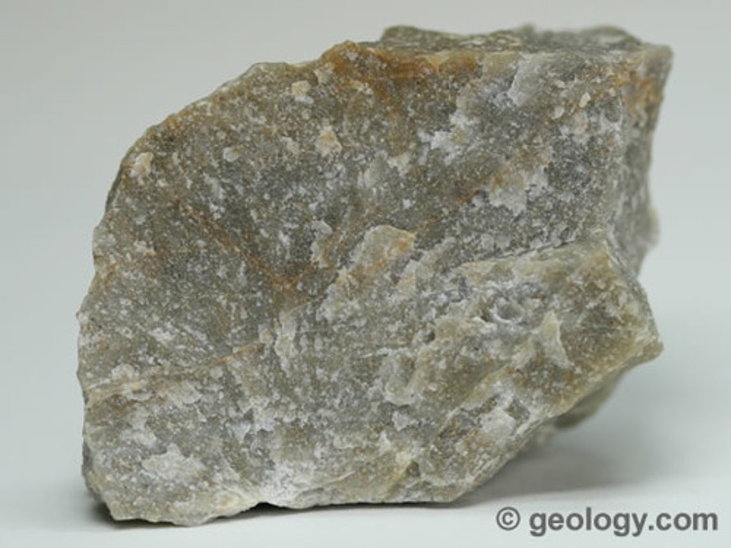 <p>A metamorphic rock with a texture that gives the rock a scattered appearance (see image).</p>