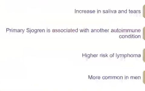<p>which of the following is CORRECT regarding Sjogren Sydrome </p>