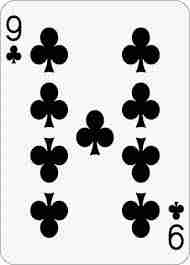 <p>9 of clubs</p>