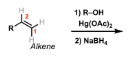 <p>Oxymercuration of Alkenes using Hg(OAc)2 and R-OH (alcohols)</p>