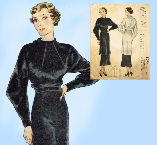 <p>long sleeve cut with deep armhole extending almost to the waist and tight at the wrist, creating a winglike appearance; variation of dolman sleeve</p>