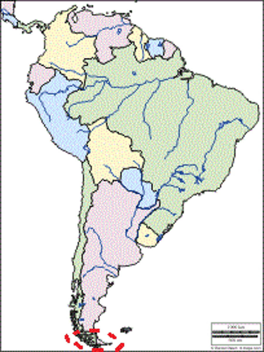 <p>un archipelago (islas agrupadas en una superficie más o menos extensa del mar) que se divide entre (is divided between) Chile y Argentina. El nombre se debe a (stems from) a las fogatas (bonfires) de hacían la gente indígena para protegerse del frío.</p>