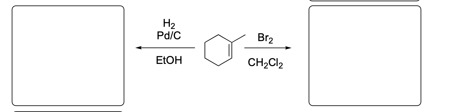 <p>Please provide the major carbon-containing product for each reaction with relative stereochemistry as appropriate.</p>
