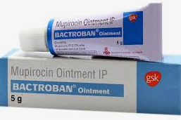 <p>Bactroban<br><br><span style="font-family: Arial, sans-serif">ointment for impetigo, cream for infected cuts.</span></p>