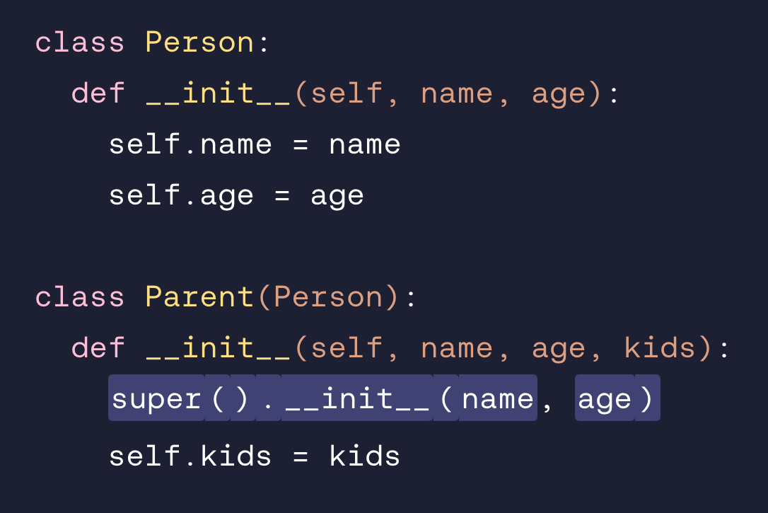 <p>super().__init__(name, age)</p>