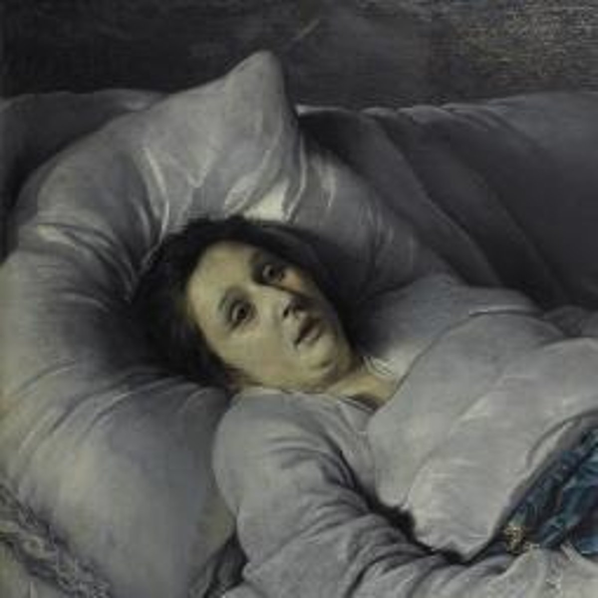 <p>to be dying, on one's death throes</p>