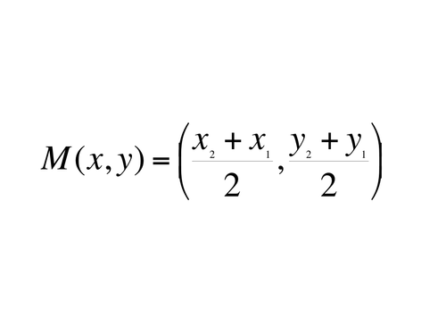used to find the point midway between two other points
