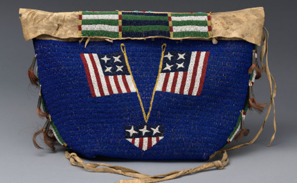 <p><span style="font-family: sans-serif">Lakota/Teton Sioux, Tipi bag, c. 1890</span></p>