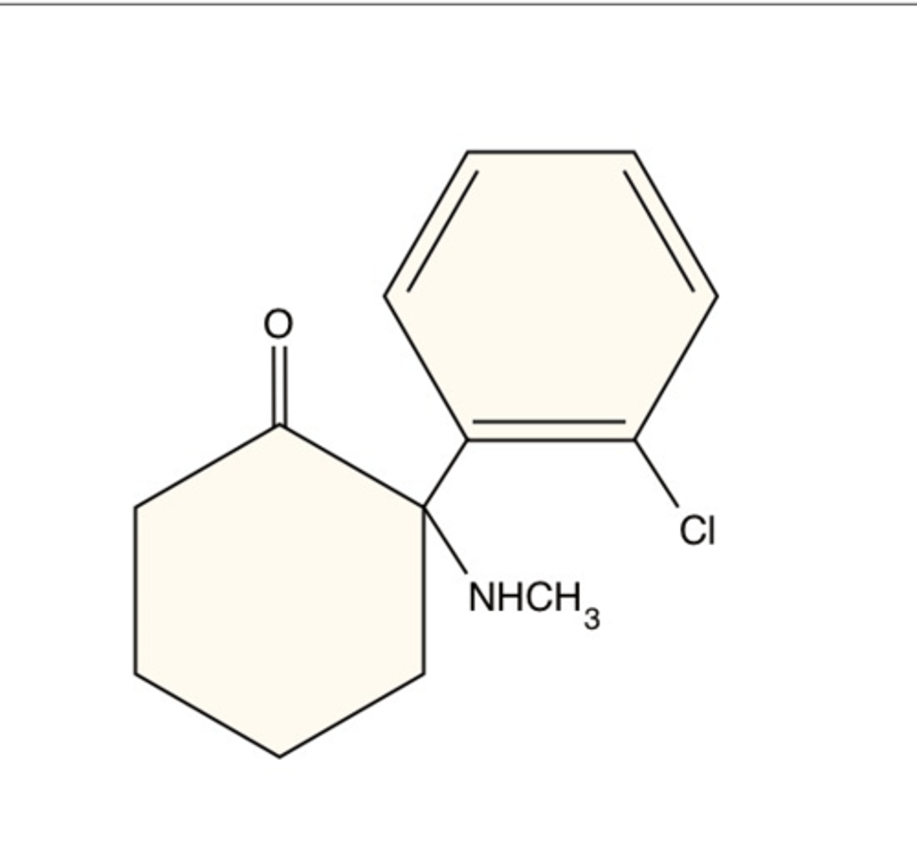 <p>2(o-Chlorophenyl)-2(methylamino) cyclohexanone hydrochloride</p><p>-Has a ketone group and amine group</p>