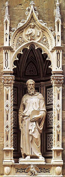 <p>Created by Donatello. Sculpture with contrapposto and naturalism</p>