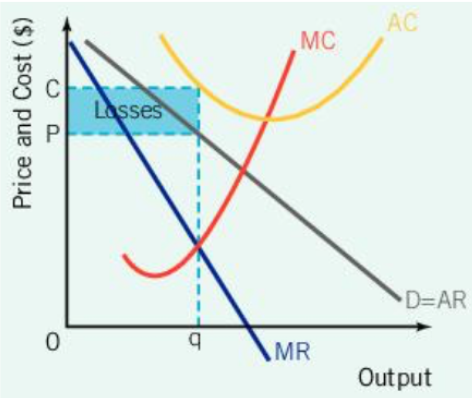 <p>Monopoly: Profits and Losses </p><p>Losses</p><p>If the monopoly produces something for which there is little demand, they will face</p>