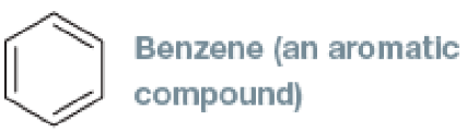 <p><strong>aromatic compound</strong></p><ul><li><p><strong>hydrocarbon</strong></p></li><li><p>structure: contains <strong>special types of ring</strong></p></li><li><p>formula: <strong>none</strong></p></li><li><p>in family names &amp; names of specific compounds: none</p></li><li><p>saturated or <strong>unsaturated</strong> compound</p></li><li><p>draw it/<strong>example</strong></p></li></ul><p></p>