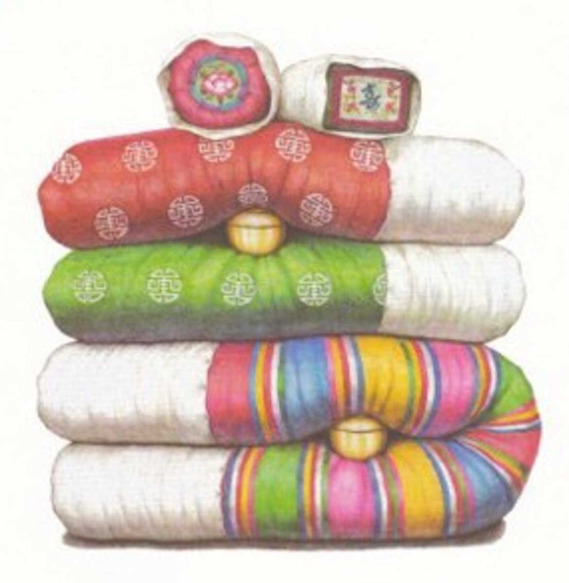 <p>to fold the bedding</p>