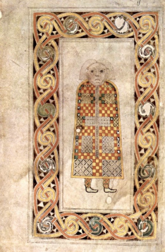 <p>Saint Mathew from the Book of Durrow</p>