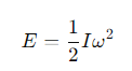 <p>I = the moment of inertia</p><p>ω=the angular velocity.</p>