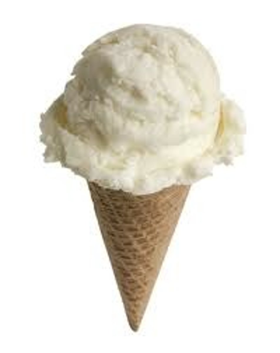 <p>a vanilla ice cream</p>