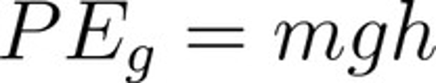<p>PE = mgh</p><p>m = mass</p><p>g = acceleration due to gravity</p><p>h = height</p><p>Struggling to keep your MCAT equations straight? Simply conquer the 100 most important equations using Andrew's 100 Most Essential Equations Mastery Course @ https://mcatselfprep.com/course/andrews-equation-mastery-course/</p>