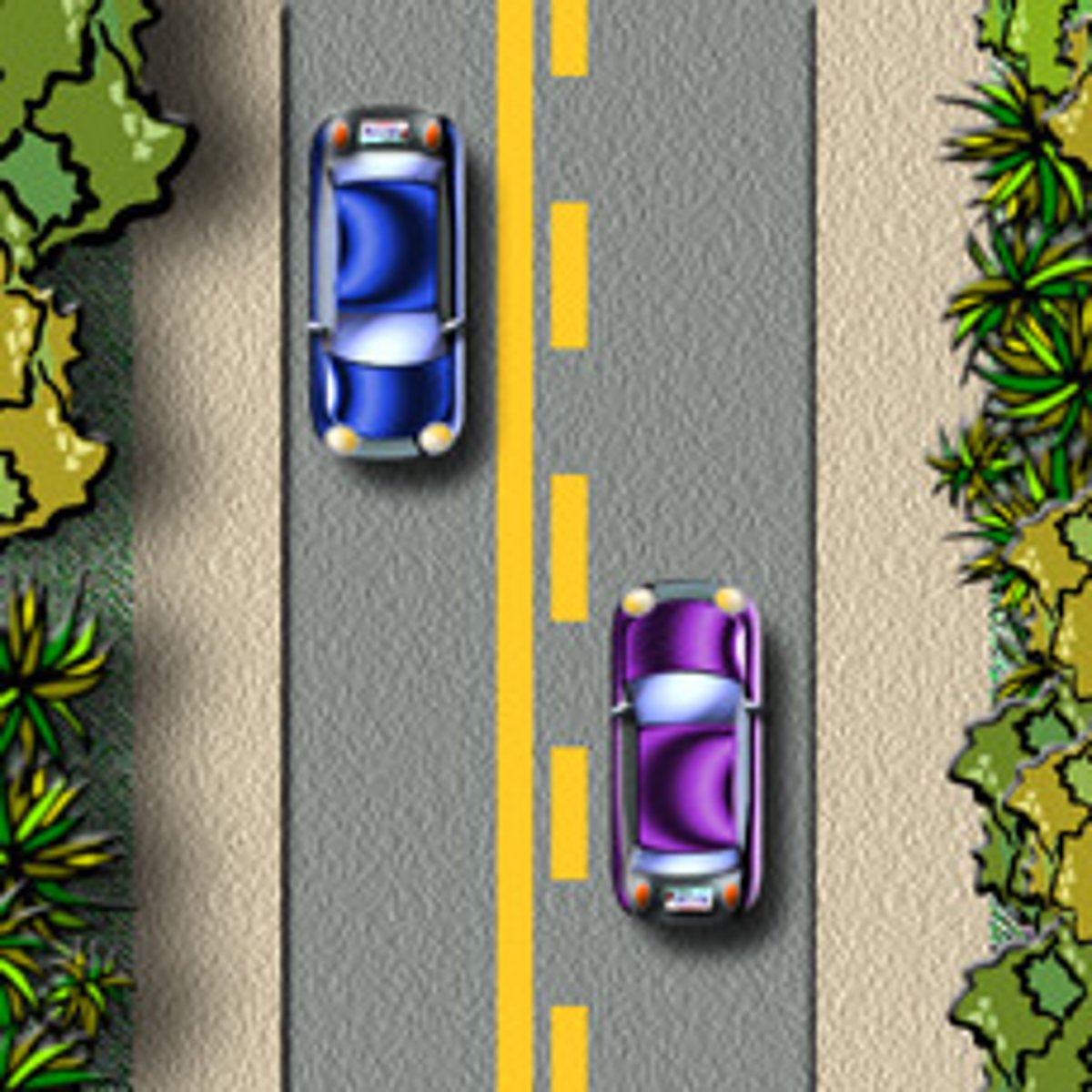<p>drivers next to the broken line are permitted to pass</p>