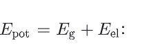 <p>It is given by gravitational (potential) energy from the work done by gravity</p>