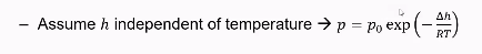 <ul><li><p>Is also in formularium</p></li><li><p>Connects pressure and temperature on boiling curve. </p></li></ul><p></p>