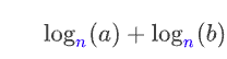 <p>Simplify this using the product rule for logarithms</p>