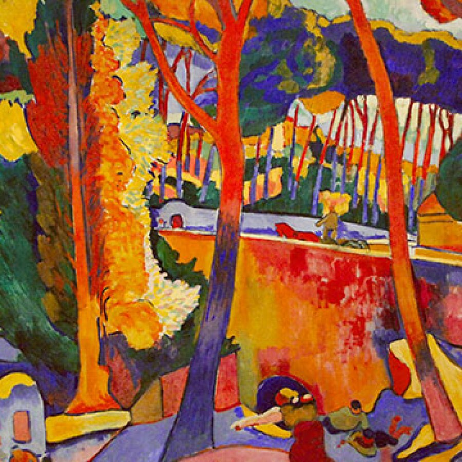 <p>a style of painting with vivid expressionistic and nonnaturalistic use of color that <span><u>flourished</u></span> in Paris from 1905 and, although <span><u>short-lived</u></span>, had an important influence on subsequent artists, especially the German <span><u>expressionists</u></span>. Matisse was regarded as the movement's leading figure.</p>