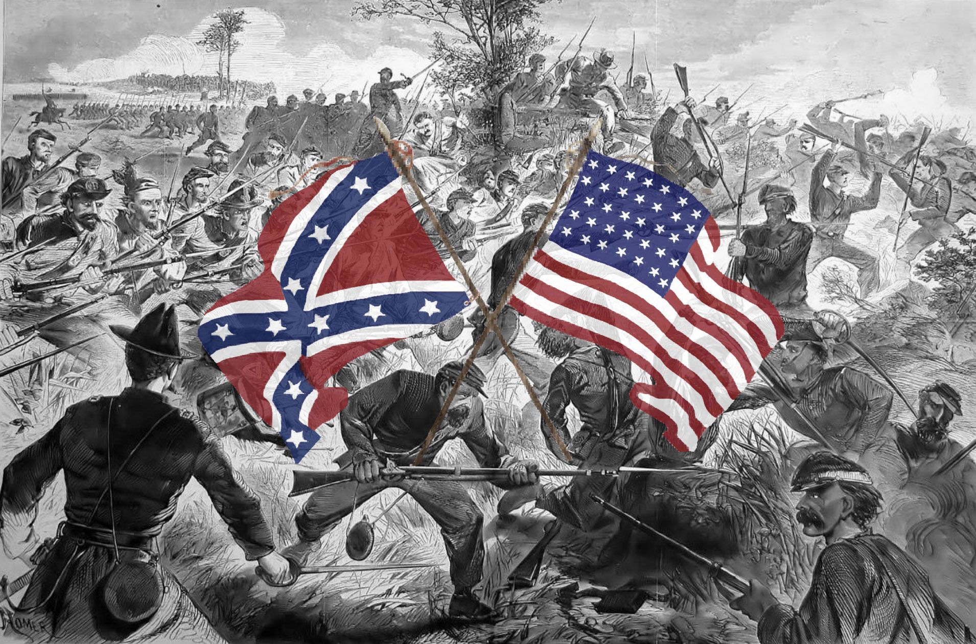 <p>deadliest war in American history; conflict between north (union) and south (confederacy); 11 southern slave states wanted to secede from Union</p>